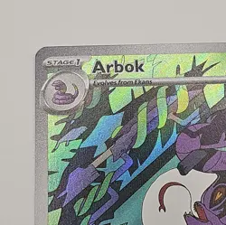 Pokemon TCG Arbok 176/162 Temporal Forces Illustration Rare Card - Image 2