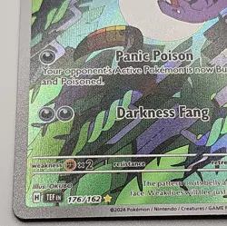 Pokemon TCG Arbok 176/162 Temporal Forces Illustration Rare Card - Image 4
