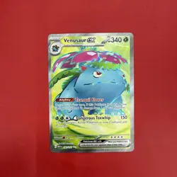 Pokemon 2023 Scarlet & Violet 151 Venusaur EX 182/165 Ultra Rare Full Art NM - Image 1