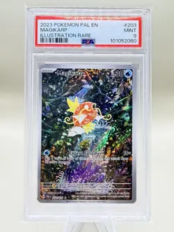 2023 POKEMON PAL EN-PALDEA EVOLVED ILLUSTRATION RARE #203 MAGIKARP PSA 9 - Image 1