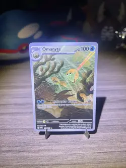 Omanyte Illustration Rare 180/165 Scarlet & Violet 151 Pokemon English Near Mint - Image 1