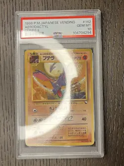 Aerodactyl PSA 10 Pokemon 1998 WOTC Japanese Vending Series II Glossy POP 145 - Image 3
