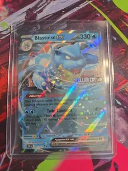 Blastoise Ex (Promo Stamped) 030/142 Stellar Crown GameStop Exclusive Pokemon - Image 1