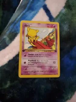 Pokemon Team Rocket 1st Edition Regular Finish Abra 49/82 Vintage OC216 - Image 1