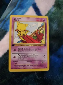 Pokemon Team Rocket 1st Edition Regular Finish Abra 49/82 Vintage OC216 - Image 2