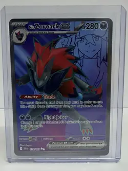Pokemon TCG Foil Star Rare N's Zoroark EX 2023 English Pokemon EX 3 Cards Lot - Image 5