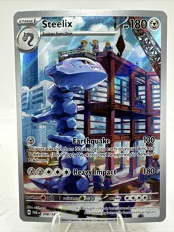 Steelix 208/182 Pokemon TCG Holo Rare Trading Card Game Ungraded Paradox Rift - Image 1