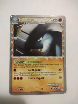 Donphan Prime 107/123 Ultra Rare Heart Gold & Soul Silver Pokemon Card - Image 1