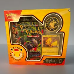Pokemon Day 2026 Collection Box Pikachu Promo Card Coin 3 Booster Packs English - Image 1