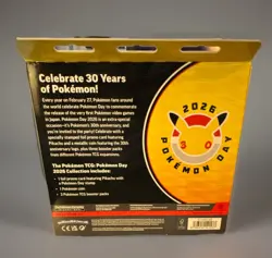 Pokemon Day 2026 Collection Box Pikachu Promo Card Coin 3 Booster Packs English - Image 2