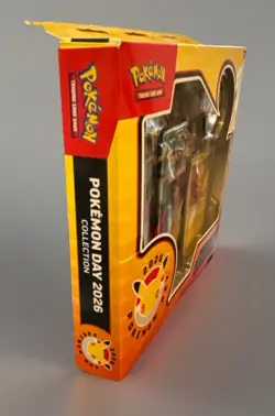 Pokemon Day 2026 Collection Box Pikachu Promo Card Coin 3 Booster Packs English - Image 3