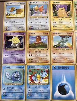 1999 Japanese Pokemon Squirtle / Bulbasaur VHS Deck 18 CARD LOT w/Trainer Energy - Image 2