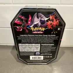 Pokemon Crown Zenith Tin Galarian Moltres Booster Promo Card Sealed Box - Image 2
