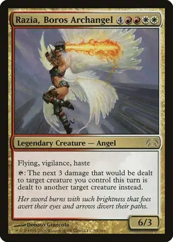 Razia, Boros Archangel 1x MtG Planechase HOP PLAYED - Image 1