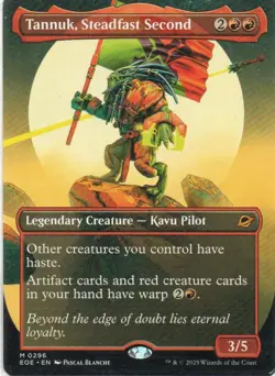 MTG: Edge of Eternities: Borderless Tannuk, Steadfast Second: LP Condition - Image 1