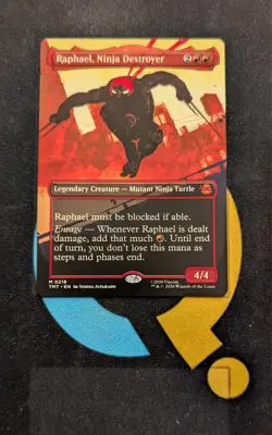 Raphael. Ninja Destroyer Borderless Mythic TMT Teenage Mutant Ninja Turtles MTG - Image 1
