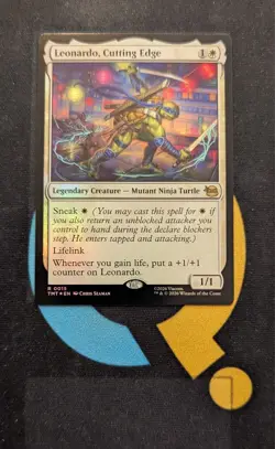 Leonardo, Cutting Edge Foil Rare TMT 015 Teenage Mutant Ninja Turtles MTG - Image 1