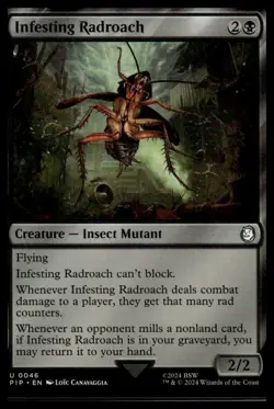 MAGIC TG: Universes Beyond: Fallout #46 Infesting Radroach Uncommon .M2A - Image 1