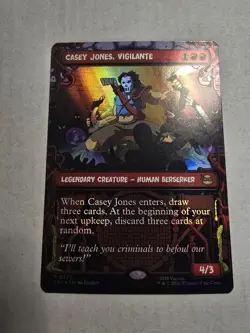 CASEY JONES, VIGILANTE (0235) (SHOWCASE) FOIL TMNT MAGIC: THE GATHERING NM/M - Image 1