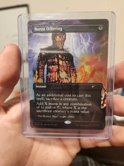 Burnt Offering Rainbow Foil Secret Lair Drop Foil SLD MTG Iron Maiden Magic - Image 1
