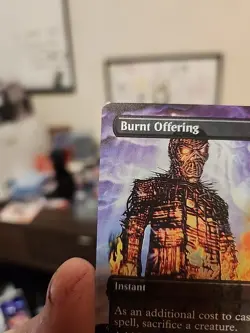 Burnt Offering Rainbow Foil Secret Lair Drop Foil SLD MTG Iron Maiden Magic - Image 3