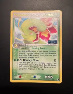 Pokemon TCG Meganium EX Unseen Forces Holo Rare Card 9/115 Stamped - Image 1