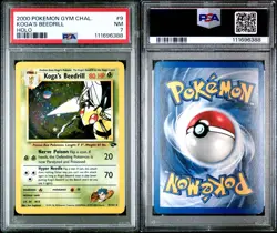 PSA 7 NM 2000 Pokemon Gym Challenge Koga's Beedrill #9 Holo Unlimited - Image 3