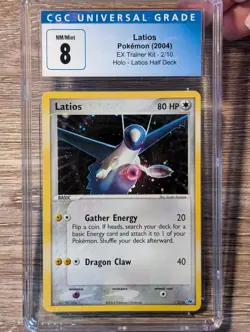 2004 Pokemon EX Trainer Kit Latios Half Deck Latios Holo #2 CGC 8 - Image 2