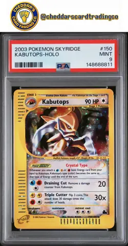 2003 Pokemon Skyridge Kabutops-Holo #150 PSA 9 (New Cert!) - Image 1