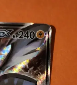 Pokemon Pikachu & Zekrom TCG Sun & Moon GX TAG TEAM GX Promo Holo SM168 Used - Image 3