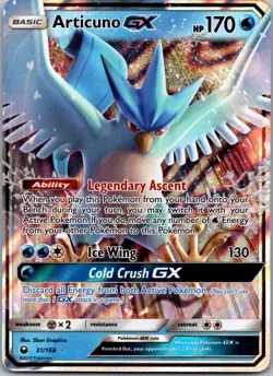 Articuno GX #31/168 Rare Holo SM - Celestial Storm Pokemon NM - Image 1