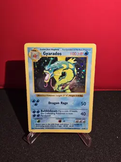 Pokemon TCG Gyarados Base Set Shadowless Holo Foil MP - Image 2