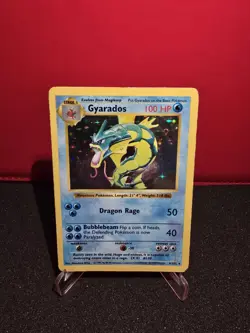 Pokemon TCG Gyarados Base Set Shadowless Holo Foil MP - Image 3