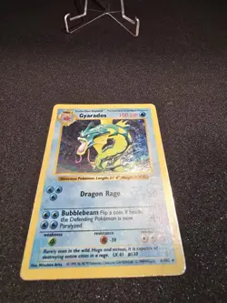 Pokemon TCG Gyarados Base Set Shadowless Holo Foil MP - Image 4