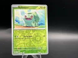 Pokemon TCG Bulbasaur Scarlet & Violet-151 001/165 Reverse Holo Common *151* - Image 1