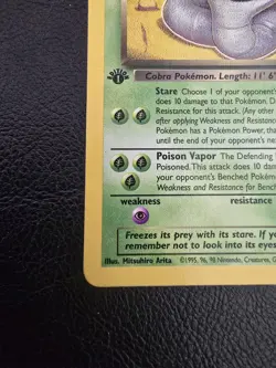 Pokemon Vintage First Edition Dark Arbok 19/82 Team Rocket Wotc Non-Holo Rare - Image 4