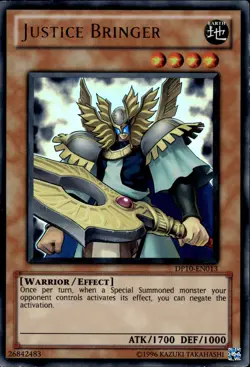 Justice Bringer - Ultra Rare DP10-EN013 - LP - YuGiOh - Image 1
