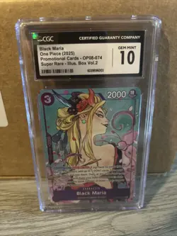 Black Maria (Illustration Vol 2) OP08-074 One Piece Promo Card - CGC 10 - Image 1