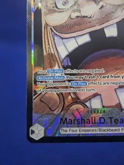 One Piece Emperors in the New World Marshall D Teach OP09-081 Parallel Leader NM - Image 5