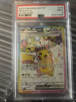 2024 Pokemon SSP en Pikachu EX Ultra Rare Card #219 - Image 1