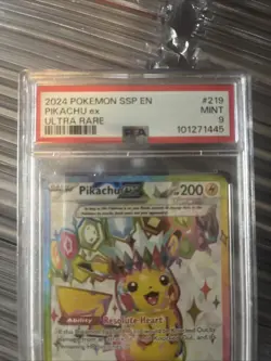 2024 Pokemon SSP en Pikachu EX Ultra Rare Card #219 - Image 2