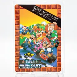 Super Mario Kart Card TCG Nintendo Japanese Vintage Rare Carddass #1 - Image 1