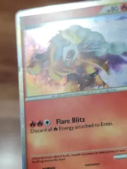 Entei HGSS20 Promo HeartGold SoulSilver Pokemon Card Holo Foil Rare MP - Image 2