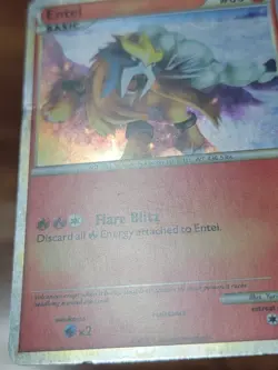 Entei HGSS20 Promo HeartGold SoulSilver Pokemon Card Holo Foil Rare MP - Image 3