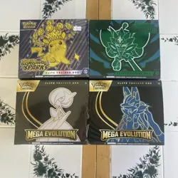 Lot Of 4 Pokemon TCG ETBs OPENED w/ Cards No Promos No Sleeves Elite Trainer Box - Image 1