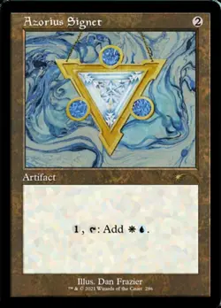 1x Azorius Signet - Foil Etched Light Play MTG Magic - Kid Icarus - - Image 1