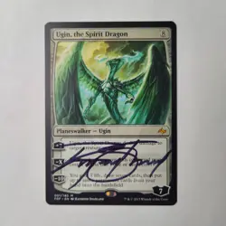 MTG Ugin, the Spirit Dragon Fate Reforged - Signed by Artist Raymond Swanland - Image 1