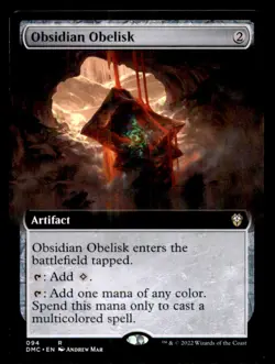 Obsidian Obelisk LP Light Play Dominaria United Commander MTG [11727] - Image 1