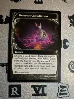 MTG - Demonic Consultation (Future Sight) Mystery Booster 2 Regular NM - Image 1
