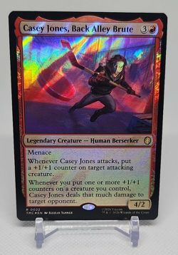 Casey Jones, Back Alley Brute Surge Foil Commander Teenage Mutant Ninja MTG - Image 1